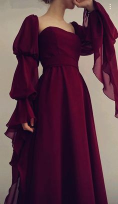 Wine Red Prom Dress, 21th Birthday, Burgundy Prom, Prom Dress Evening, Long Sleeve Dress Formal, Elegant Dresses Classy, Burgundy Prom Dress, Prom Dress Inspiration, Pretty Prom Dresses