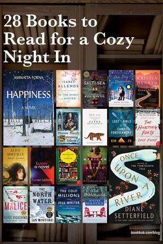 books to read for a cozy night in with the title'28 books to read for a cozy night in '