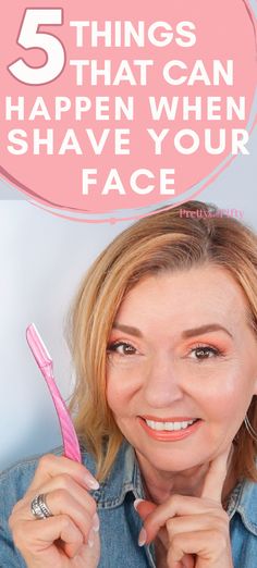 Today I'm sharing the 5 things that happened when I started shaving my face and a more stubbly face isn't one of them! Shave Face Women, Shaving My Face, Shaving Your Face, Shaving Tips, Woman Shaving, Facial Hair Removal, Hair Help