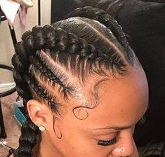 Braided Wig, Natural Hair Braids, Cornrows Braids