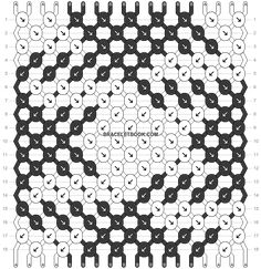 the pattern is shown in black and white