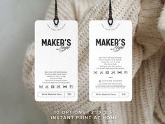 This care cards for crochet is perfect for ensuring your handmade items are well taken care of. The editable feature is ideal for small businesses. Get it now! 5 simple washing instructions prewritten to suit your needs. Insert your brand logo and add any text to the blank field. Once you filled up one tag, the 7 tags in the same page will update automatically, making it quick and easy to complete. Print on white or colored paper and hang it on you crochet products to add a personal touch, and s Crochet Products, Small Business Logo, Craft Packaging, Invoice Template, Logo Label, Note Paper, Colored Paper, Sewing Patterns Free, Handmade Products