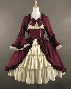 Gaun Abad Pertengahan, Vestidos Retro, Slim And Fit, Op Dress, Court Dresses, Gothic Vintage, Victorian Dolls, Womens Prom Dresses, Dress Cake