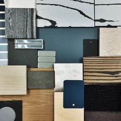 a bunch of different types of carpet and wall coverings in various shapes and sizes