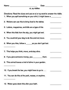 the worksheet for reading and writing words