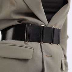 Featuring a generous width of 6 cm, combined with metallic rings, the Linked Wide Belt creates a unique and distinctive look that is perfect for adding style to any outfit. Whether you are dressing up for a night out or adding a trendy accent to your everyday attire, the leather belt will cinch and accentuate your waistline, enhancing your overall look. Handcrafted in EU using Italian Full Grain Leather and Nickel Plated Hardware        It is recommended to clean the products after each wear as follows:  The leather parts should be wiped with a soft cloth, slightly damp, and let dry at room temperature the metallic elements should be well wiped with a dry cloth  It is NOT recommended to expose the products to heat sources, humidity, water, solutions containing alcohol, fire      Avoid cont Metallic Rings, Leather Corset Belt, Water Solutions, Wide Leather Belt, Brand Magazine, Women Motivation, Corset Belt, Leather Corset, Trendy Fashion Outfits