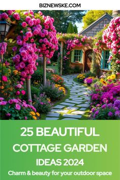 cottage garden ideas Cottage Garden Plan, Cottage Garden Ideas, Dreamy Cottage, Cottage Garden Borders, Cottage Garden Sheds, Cottage Garden Roses, Rustic Arbor, Garden Archway, Garden Birdhouses