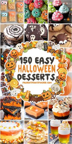 Easy Halloween Dessert Ideas for Parties Party Desserts Easy, Easy Halloween Cake, Halloween Cakes Easy, Halloween Dessert Recipes, Dessert For Kids, Halloween Party Desserts, Halloween Dessert Table, Halloween Dessert Ideas, Fun Halloween Desserts