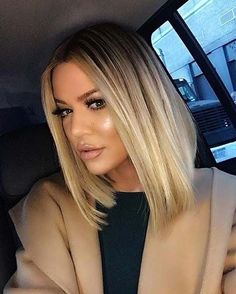 Longbob Hair, Khloe Kardashian Hair, Aline Bob, Kardashian Hair, Lob Haircut, Long Bob Hairstyles, Short Bob Hairstyles, Blonde Balayage