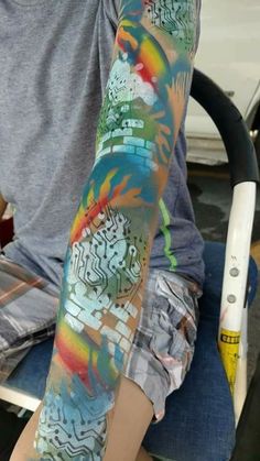 Paint Face, Airbrush Tattoo, Facepainting Ideas, Arizona Tea, Paint Ideas