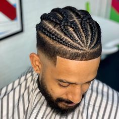 Cornrow Hairstyles White, Canerow Hairstyles, Boy Braid Styles, Cornrows Men, Cornrow Styles For Men, Cornrow Braids Men, Braids With Fade, Hair Twists Black, Braid Styles For Men