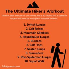 the ultimate hiker's workout