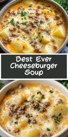 the best ever cheeseburger soup recipe