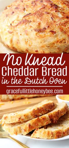 no knead cheddar bread in the dutch oven is so good and easy to make