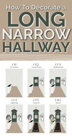 how to decorate a long narrow hallway with step by step instructions for the door and window