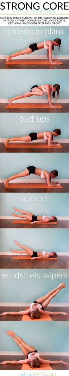 a woman is doing yoga poses in different positions