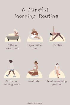 Morning Wellness Routine, Mindful Morning Routine, Daglig Motivation, Tea Morning, Mindful Morning, Routine Life, The Subconscious Mind, A Morning Routine, Bath Tea