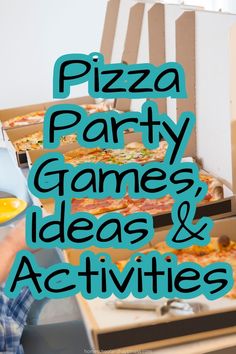 Fun Pizza Party Activities for Kids Diy Pizza Bar Party Ideas, Pizza Making Party Ideas, Pizza Party Decorations Ideas, Peter Piper Pizza Party Ideas, Pizza Games For Kids, Pizza And Pajamas Birthday Party, Pizza Party Ideas Birthday Kids, Pizza Party Activities, Kids Pizza Party Ideas