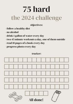 75 hard challenge | #planner #design #editable #canva #custom #75DayChallenge #75DaySoftChallenge #75DaySoft 75 Hard Challenge Before And After, 75 Hard Challenge Tracker Free Printable, Productive Activities, Caveman Diet Recipes, Life Upgrade, 75 Soft