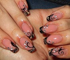 Polish Manicure, Edgy Nails, Girly Acrylic Nails, Acrylic Nails Coffin Short, Kawaii Nails