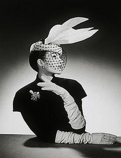 Jacques Fath, Wearing A Hat, Vintage Couture, 1940s Fashion