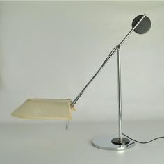 a lamp that is on top of a table