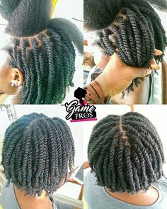 Natural Short Hair, 2 Strand Twist, Hair Twists