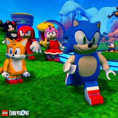 sonic the hedgehog and other characters are in legoland's new video game