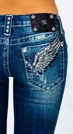 Miss Me jeans!!! My favorite babe brand jeans!!! Fit better than any jeans I have ever tried on!! Plus they have bling on the pockets :) Knit Denim, Sophia Loren, An Angel, Pocket Jeans