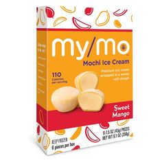 my / mq mochi ice cream sweet mango flavor, 10 - ounce box