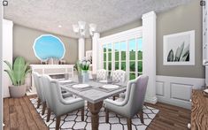 Dining Room Idea Bloxburg, Bloxburg House Dining Room, Bloxburg House Ideas Interior Dining Room, Dining Room Bloxburg Ideas, Cocina Bloxburg, Room Ideas In Bloxburg, Room Ideas For Bloxburg, Dining Room Ideas Bloxburg, Bloxburg Dining Room