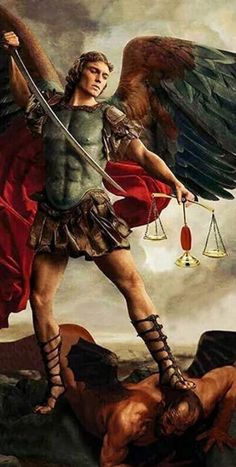 Saint Michael Angel, Guardian Angel Pictures, Archangel Tattoo, Saint Gabriel, Angel Warrior, Jesus And Mary Pictures, San Michele, Archangel Michael, Lion Of Judah