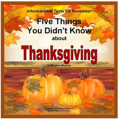 three pumpkins with the words five things you didn't know about thanksgiving