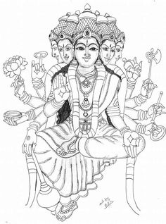 Lord Vishnu Drawing, Vishnu God, Temple Art, Hinduism Art, Vedic Art