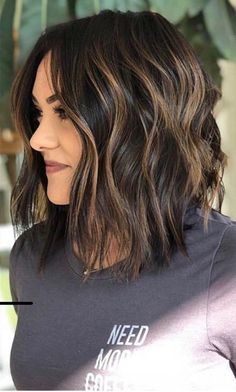 Rich Girl Hair, Short Hair Cut, Brown Hair Balayage, Penteado Cabelo Curto, Hair Color And Cut, Brown Hair With Highlights, Bob Haircut, Light Hair, Brown Hair Colors