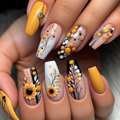 Boho Fall Nails, Otoño Nails, Cozy Nails, Fingernails Painted, Cute Nail Polish, Image Nails