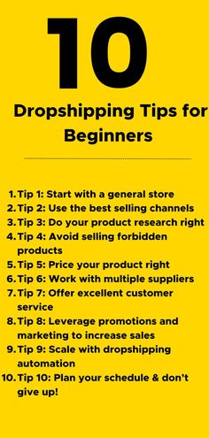 Top 10 Dropshipping Tips for Beginner you need to know Dropshipping Tips, Ecommerce Startup, Startup Business Plan, Successful Business Tips, Business Basics, Life Hacks Computer, Small Business Advice