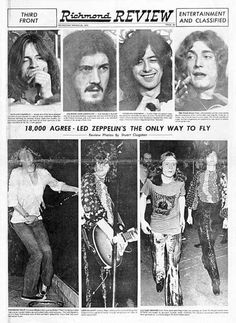 an article in the rock and roll review about led zepplin's band