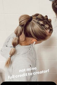 Super cute bubble braids for game days!!! Bubble Braid For Volleyball, Hair For Sports Volleyball, French Bubble Braid Ponytail, 2 Bubble Braids Into Ponytail, Bubble Braid Into Braid, High Ponytail Hairstyles Bubble Braid, Basketball Hairstyles Bubble Braids, Bubble Braid Cheer Hair, Softball Game Day Hairstyles