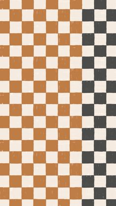 an orange and black checkerboard pattern is shown