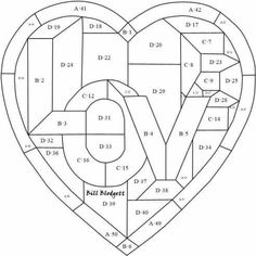 a heart shaped coloring page with the word love in it's center and numbers