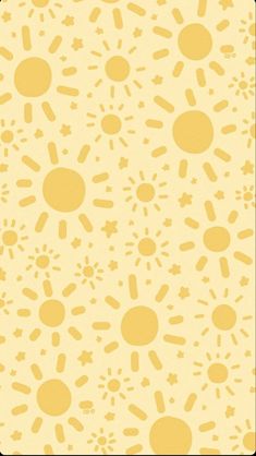 a yellow and white background with small circles