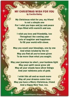 a christmas wish for you poem