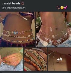 Body Jewelry Diy, Girly Bracelets, Dope Jewelry Accessories, Waist Jewelry, Crystal Bead Jewelry, Earthy Jewelry, Cute Piercings, Earthy Outfits, Belly Jewelry