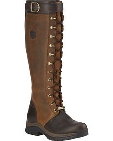 Ariat Women's Berwick GTX® Insulated Boots, Black, hi-res Womens Ariat Boots, Insulated Boots, Ariat Boots, Riding Boot, Outdoor Fashion, Leather Riding Boots, Vintage Casual, Lace Up Heels, Cowgirl Boots