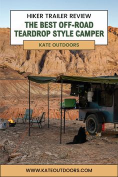 the best off - road teardrop style camper is on sale at kate outdoorss