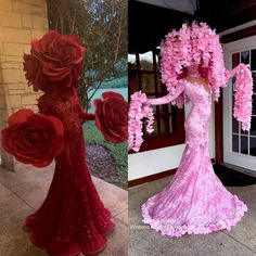 Mayday Outfit Ideas, Extra Costume Ideas, Flower Shaped Dress, Met Gala Dresses Ideas 2024, Met Gala Outfits Ideas 2024, Flower Themed Outfits, Drag Outfit Ideas, Met Gala Dresses Ideas, Campy Fashion