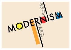 an image of modernism with the words on it