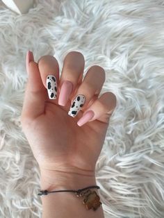 Western Nails, Cow Nails, Soft Nails, Acrylic Nails Coffin Short, Short Acrylic Nails Designs, Girls Nails, Fire Nails, Classy Nails, Pretty Acrylic Nails