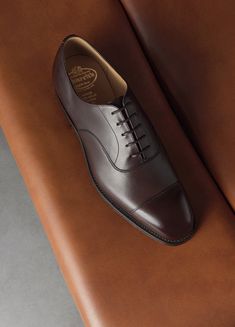 A historic shoe, updated in awe-inspiring colour. Hand-bleached calfskin brings richness and depth to the iconic Consul, a style with timelessness to match this antique effect. #churchsshoes A Style